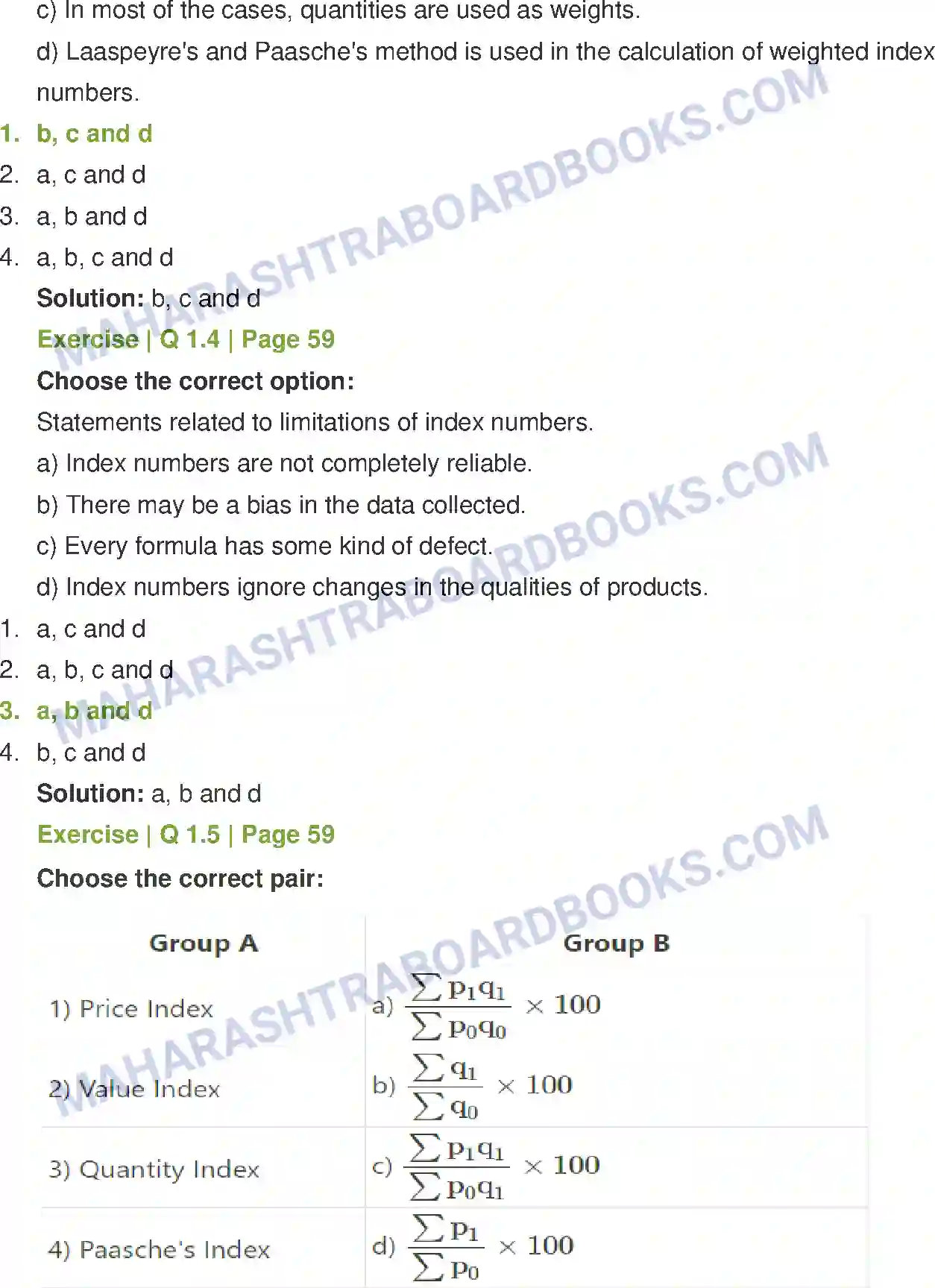 Maharashtra Board Solution Class-12 Economics Index Numbers Image 2