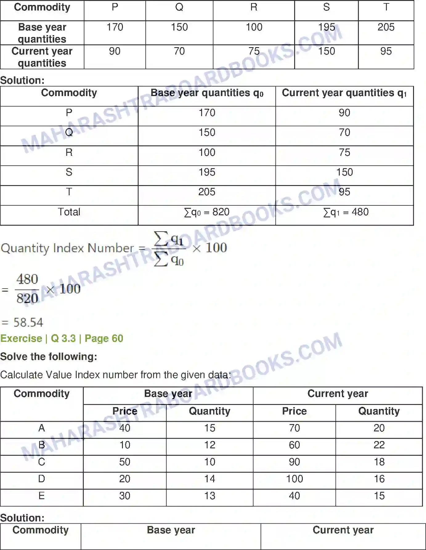 Maharashtra Board Solution Class-12 Economics Index Numbers Image 5