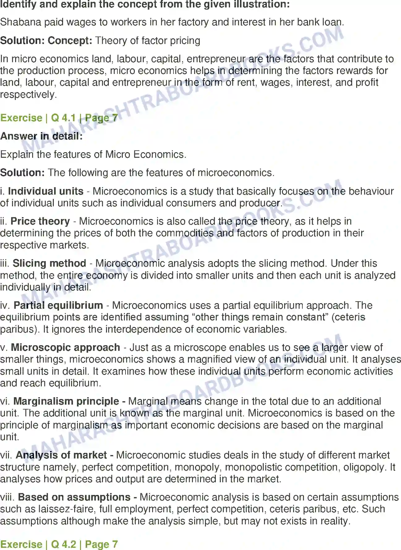 Maharashtra Board Solution Class-12 Economics Introduction to Micro and Macro Economics Image 4