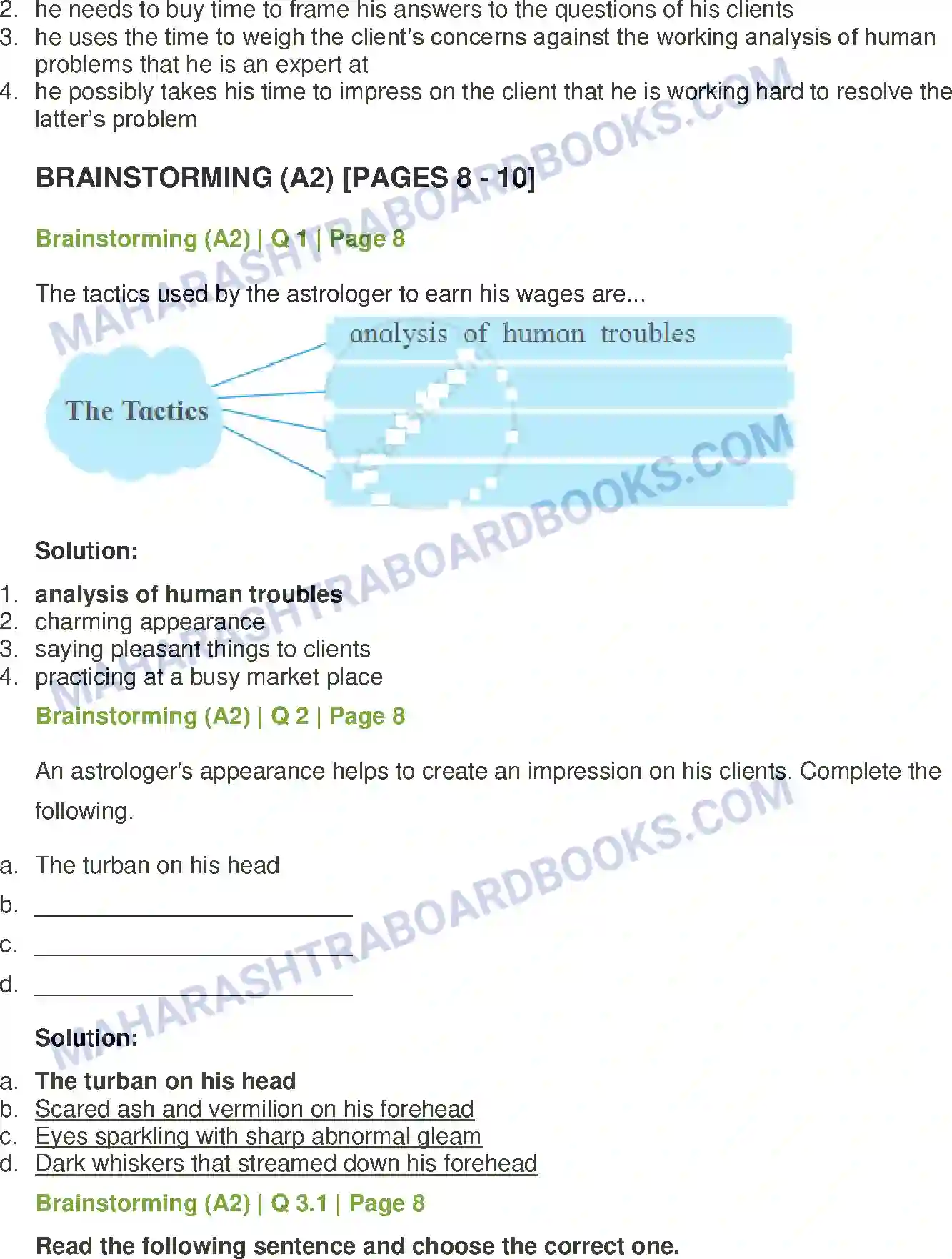 Maharashtra Board Solution Class-12 English An Astrologer’s Day Image 5