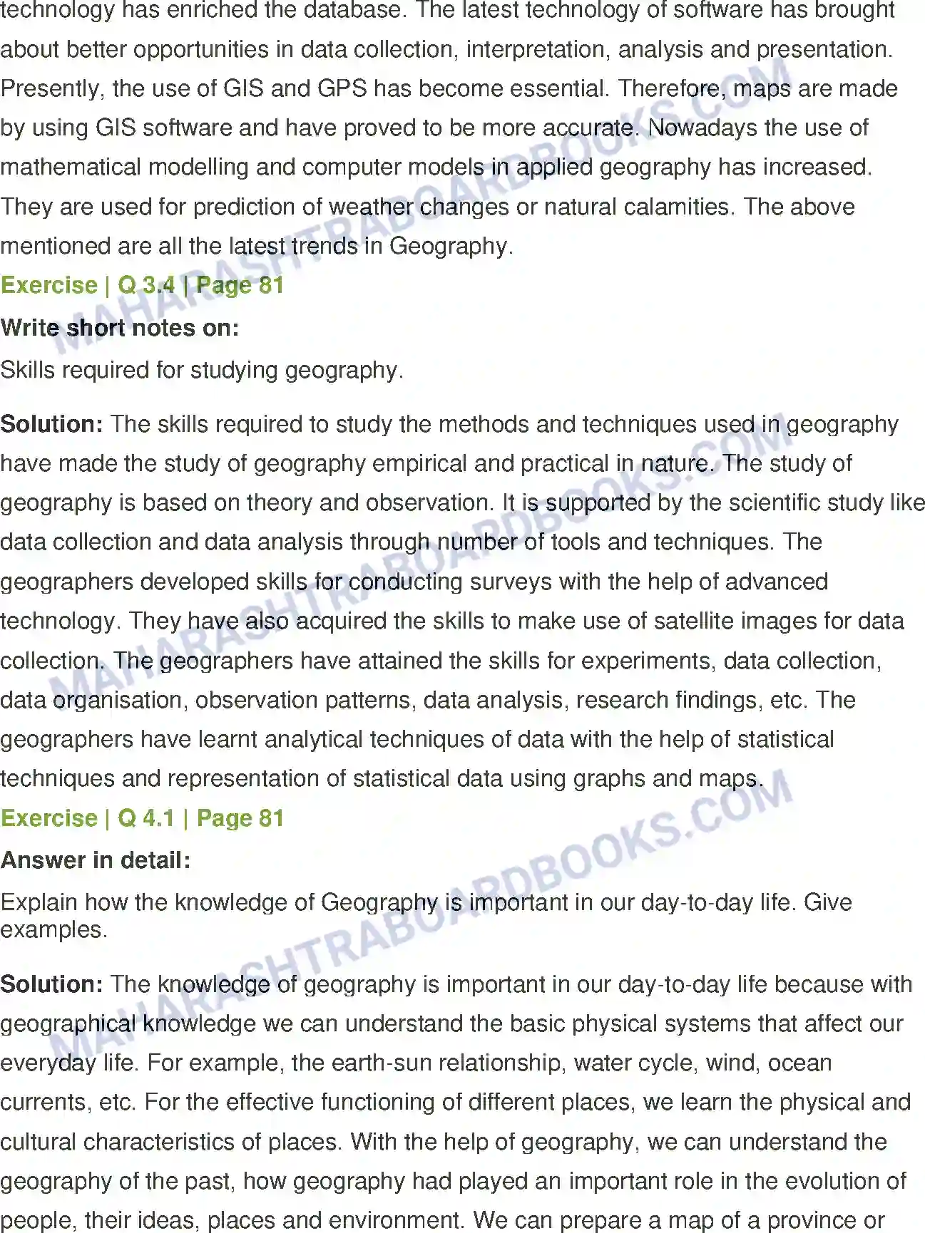 Maharashtra Board Solution Class-12 Geography Geography Nature and Scope Image 4