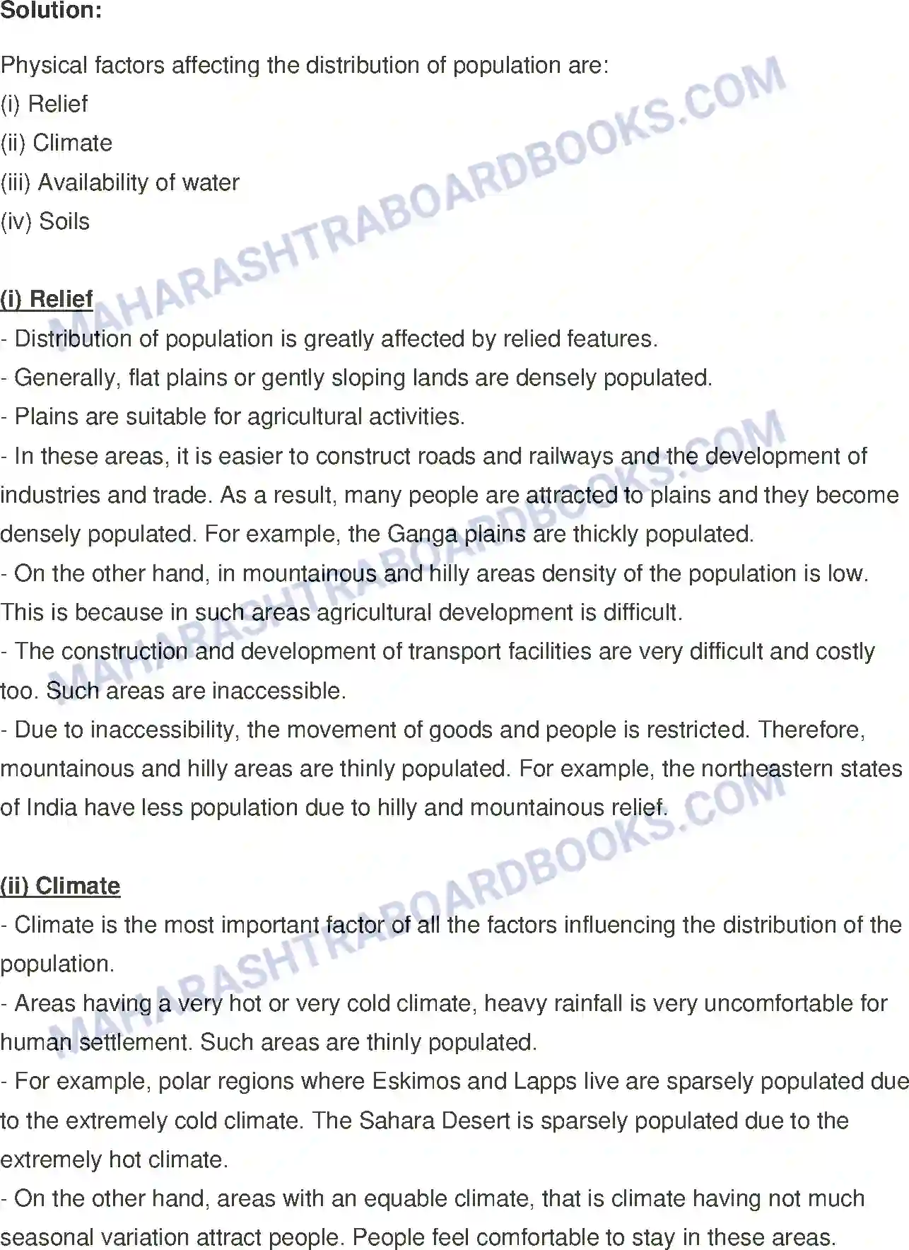 Maharashtra Board Solution Class-12 Geography Population Part - 1 Image 7