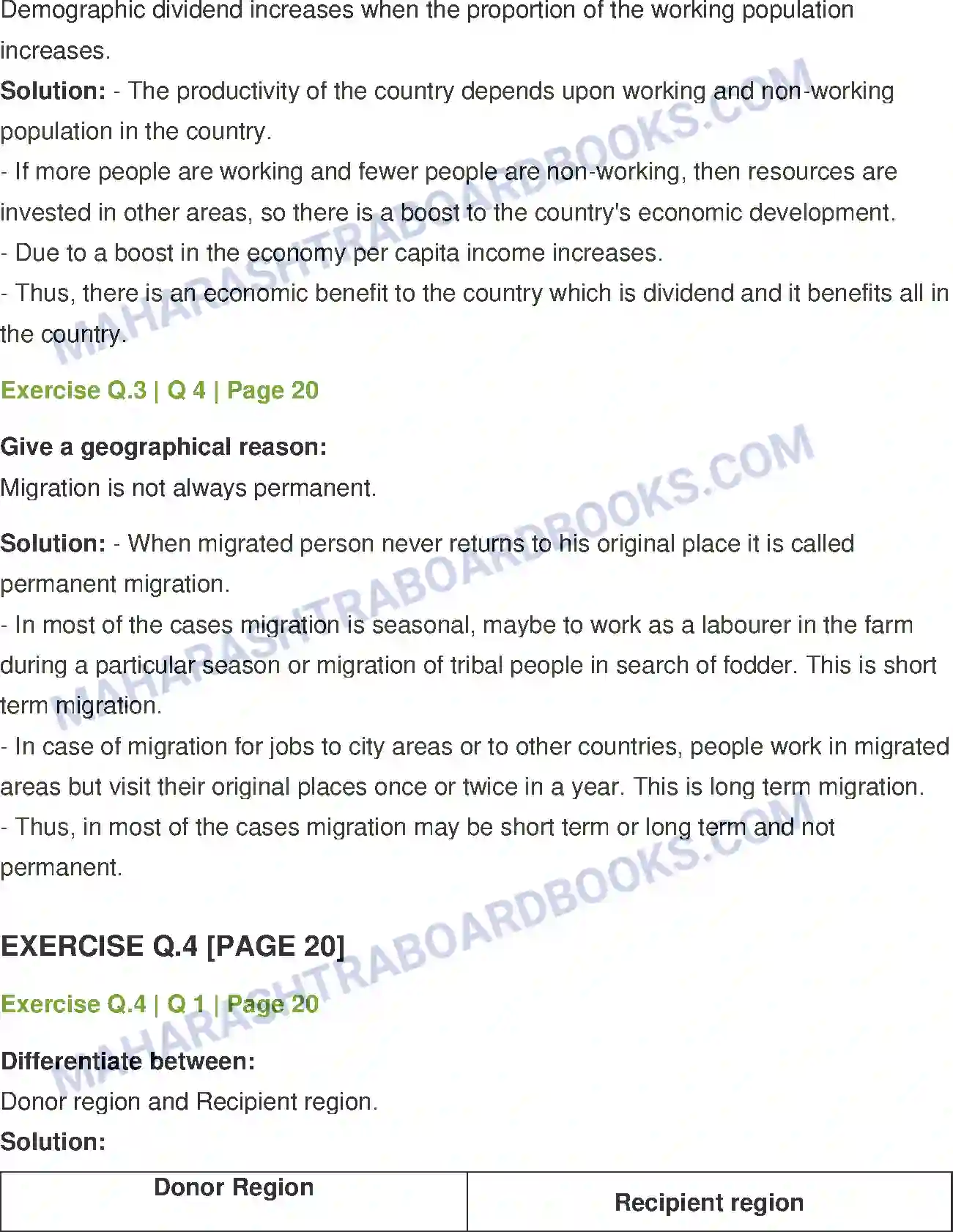 Maharashtra Board Solution class-12 Geography Population Part - 2 Image 5