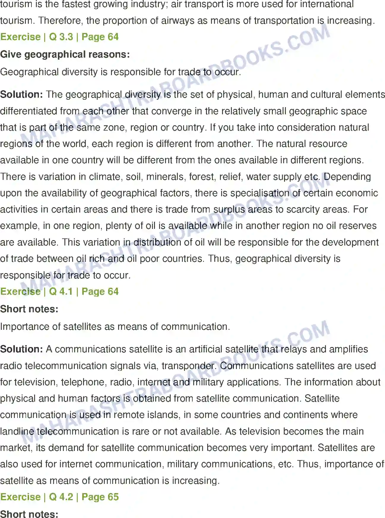 Maharashtra Board Solution Class-12 Geography Tertiary Economic Activities Image 3