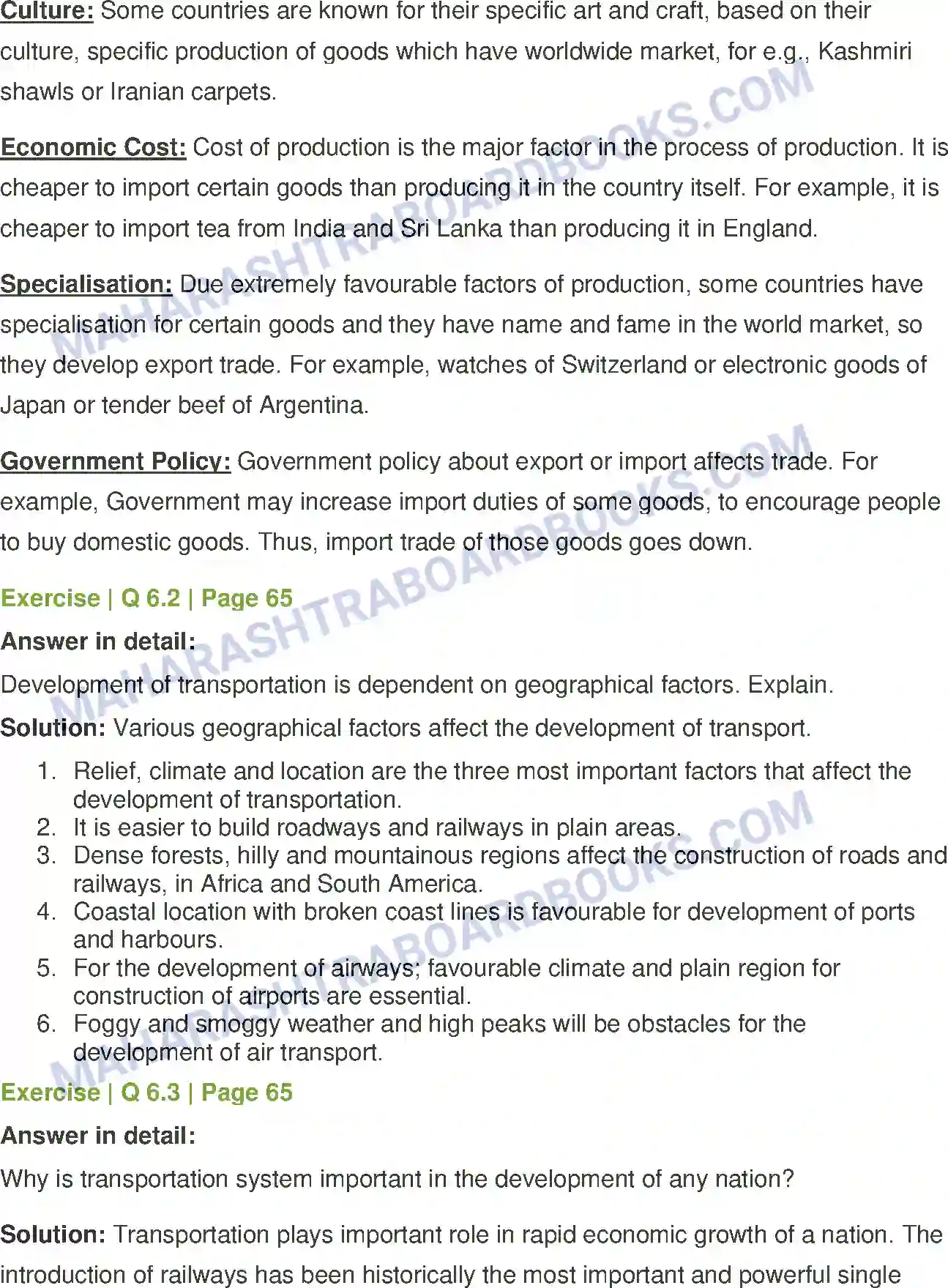 Maharashtra Board Solution Class-12 Geography Tertiary Economic Activities Image 7