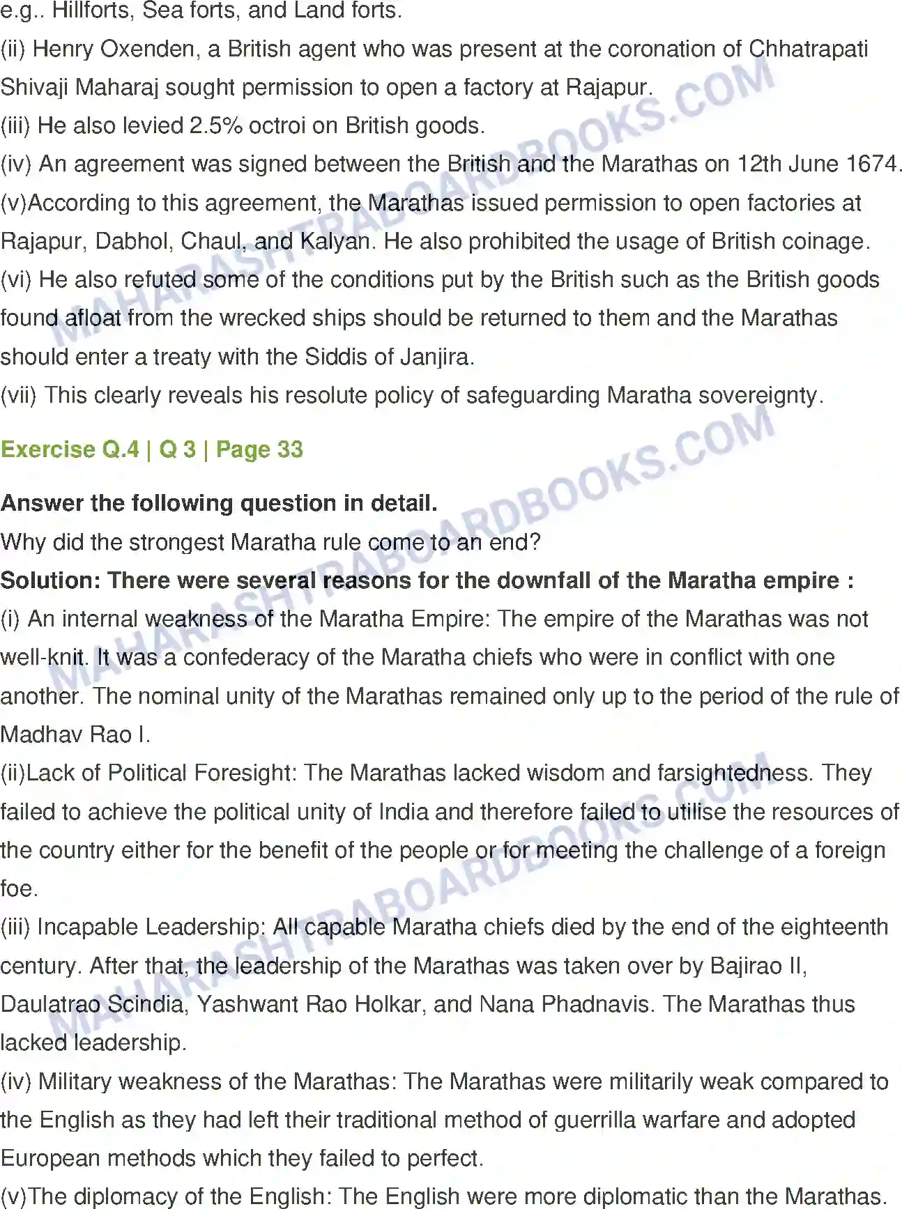 Maharashtra Board Solution Class-12 History Colonialism and the Marathas Image 5