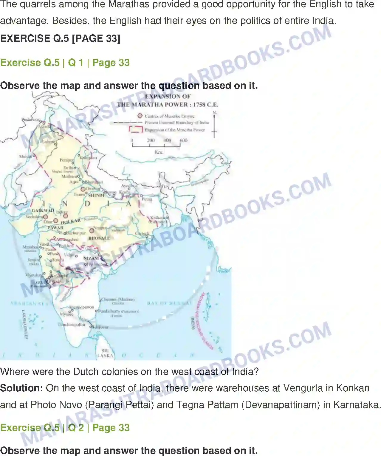 Maharashtra Board Solution Class-12 History Colonialism and the Marathas Image 6