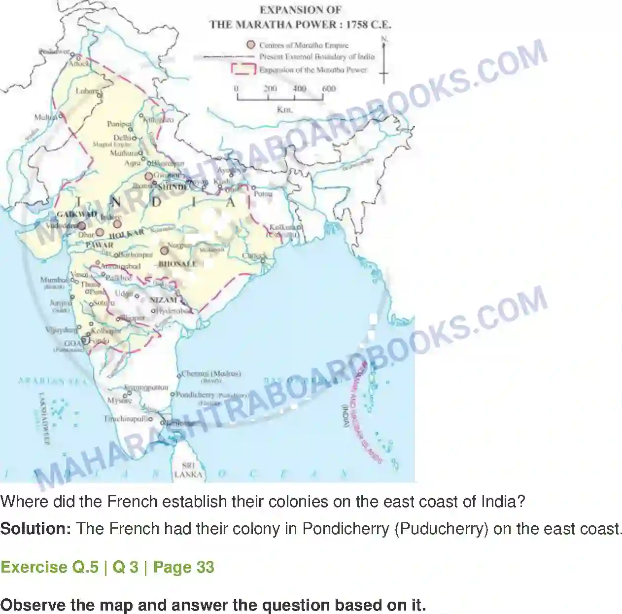 Maharashtra Board Solution Class-12 History Colonialism and the Marathas Image 7