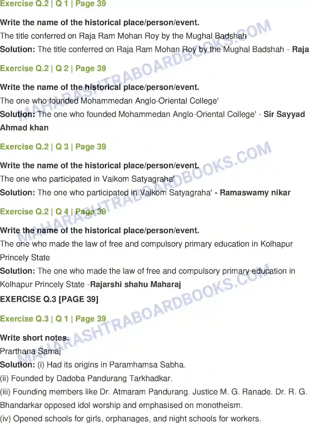 Maharashtra Board Solution Class-12 History India Social and Religious Reforms Image 2