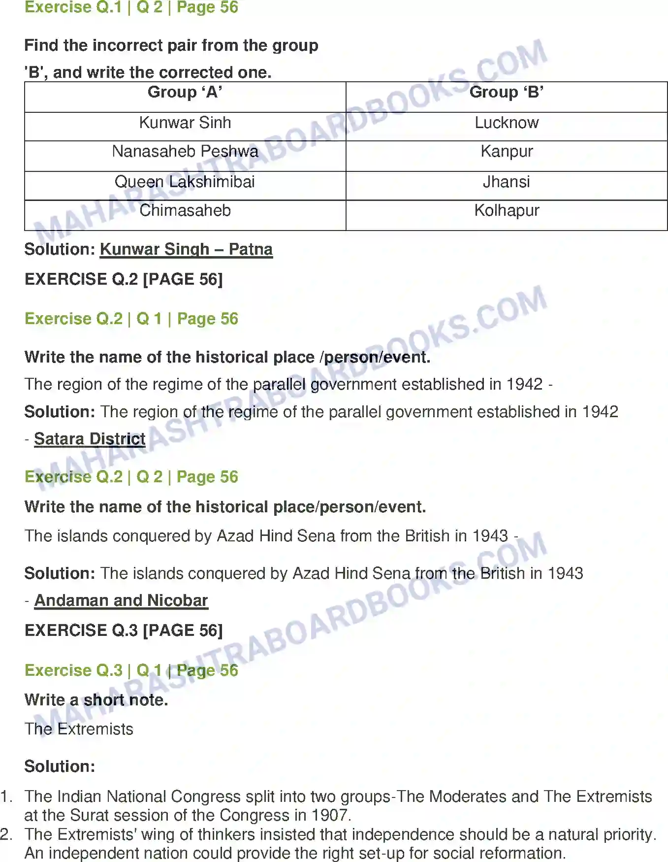 Maharashtra Board Solution Class-12 History Indian Struggle against Colonialism Image 2