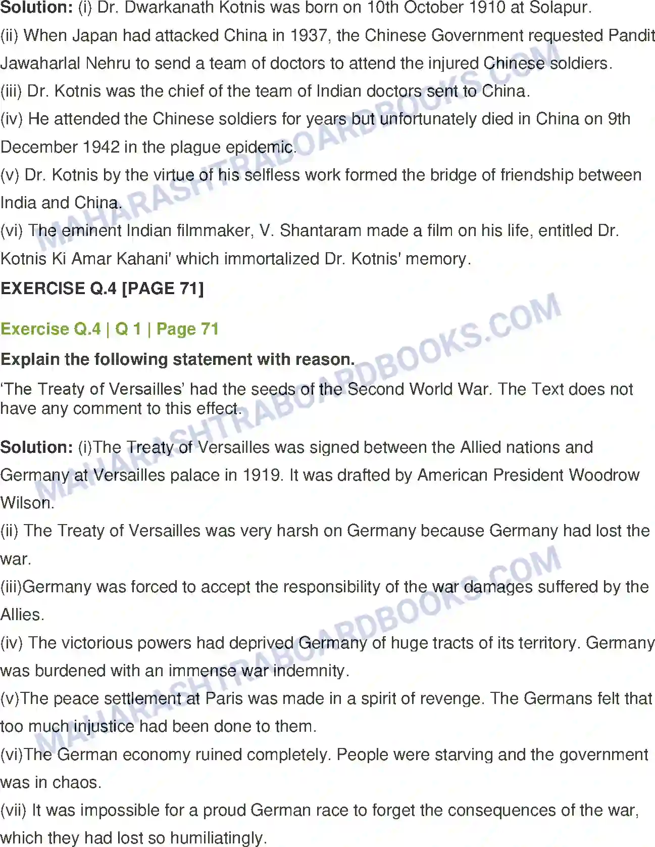 Maharashtra Board Solution class-12 History World Wars and India Image 3