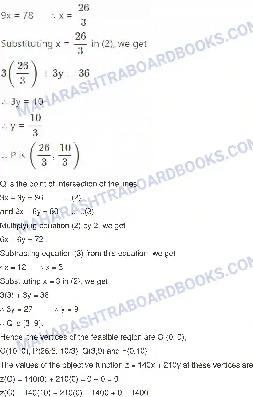 Maharashtra Board Solution Class-12 Mathematics+&+Statistics-1+(Arts+&+Science) Linear Programming Image 69