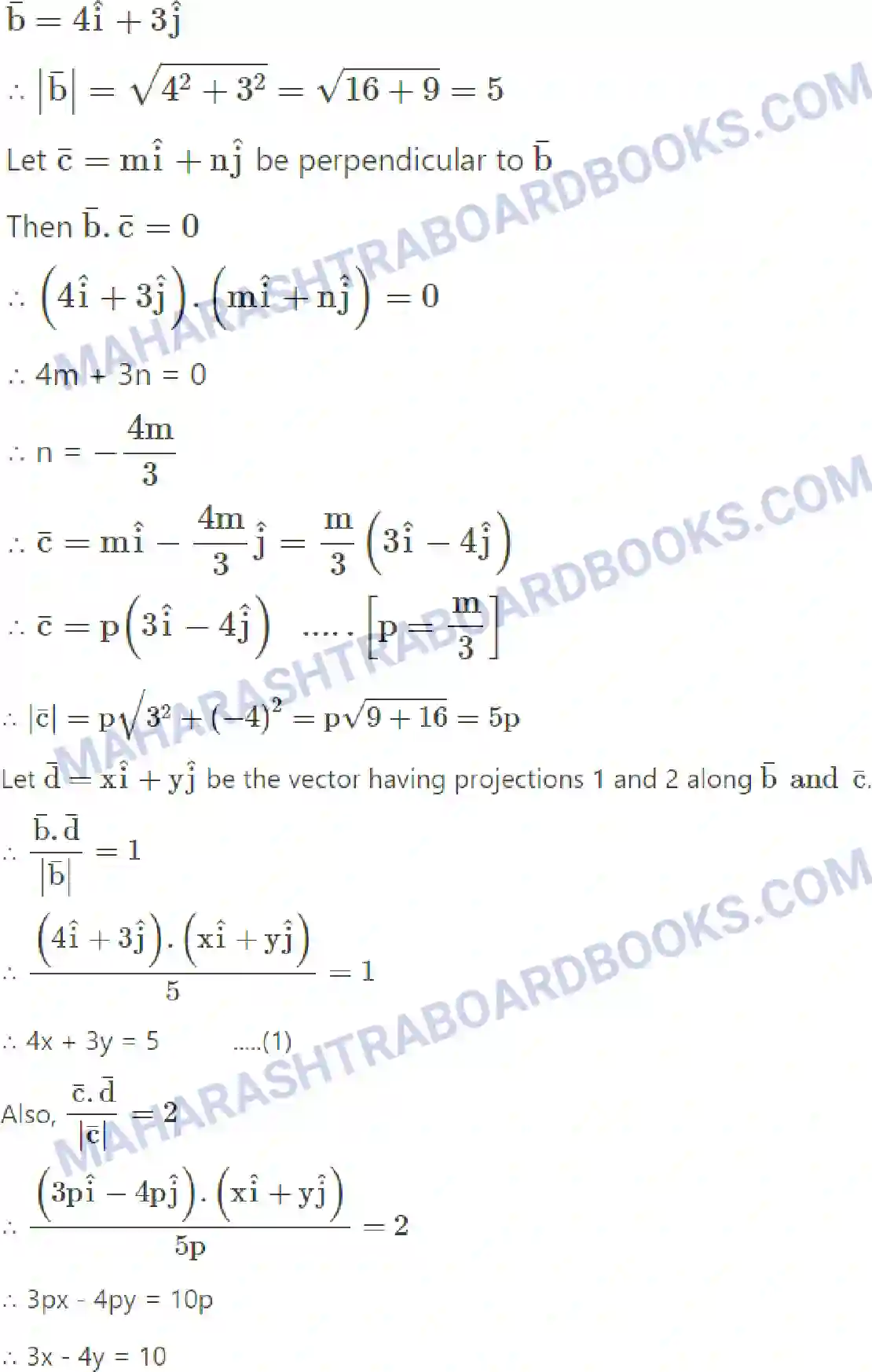 Maharashtra Board Solution Class-12 Mathematics+&+Statistics-1+(Arts+&+Science) Vectors Image 113