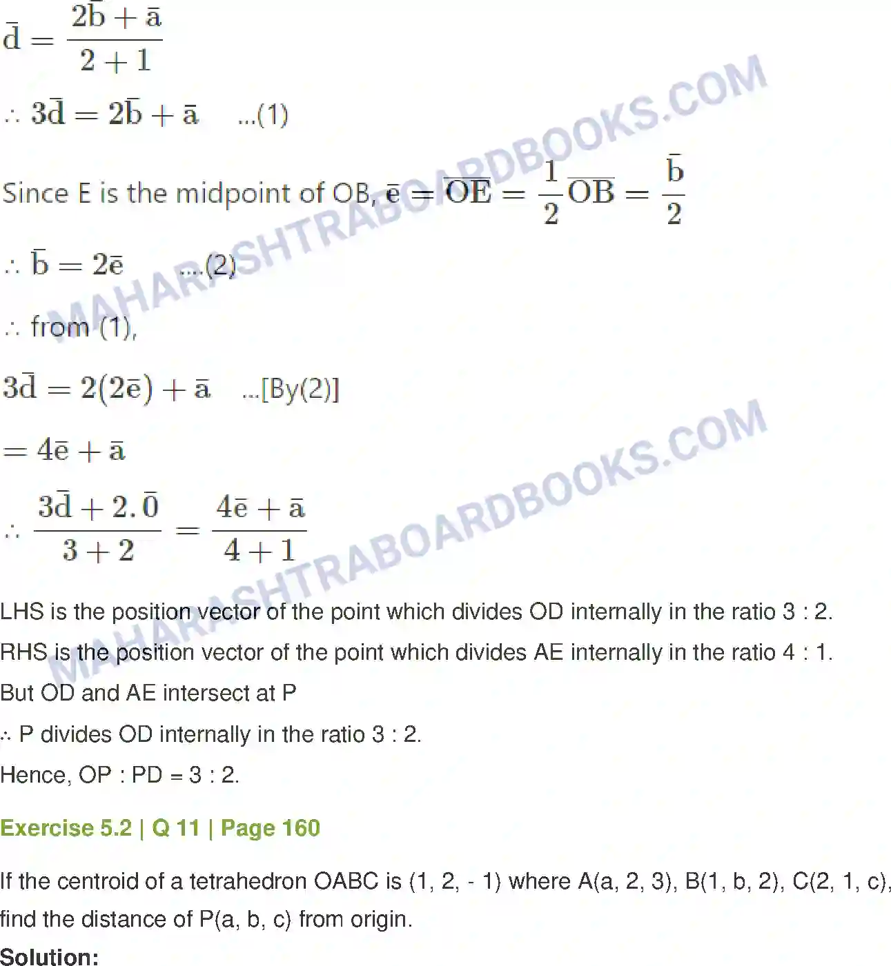 Maharashtra Board Solution Class-12 Mathematics+&+Statistics-1+(Arts+&+Science) Vectors Image 29