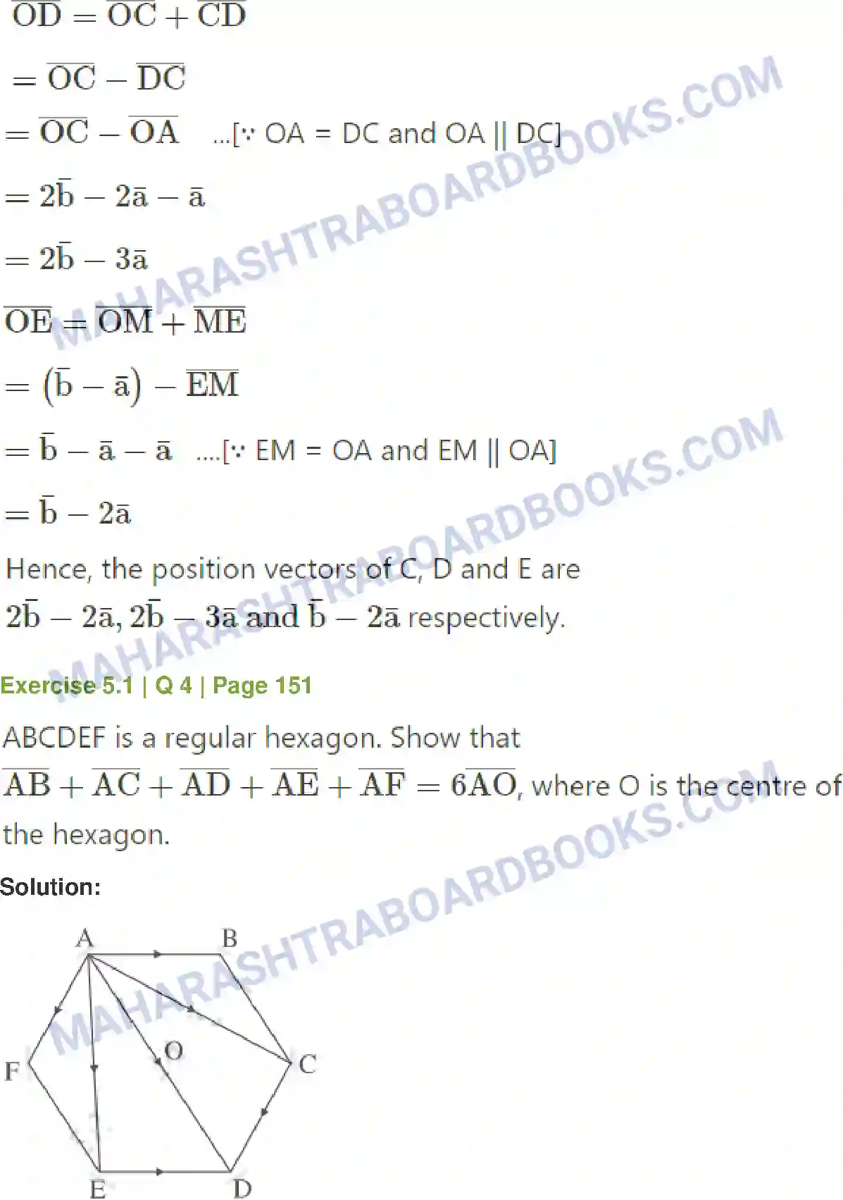 Maharashtra Board Solution Class-12 Mathematics+&+Statistics-1+(Arts+&+Science) Vectors Image 4