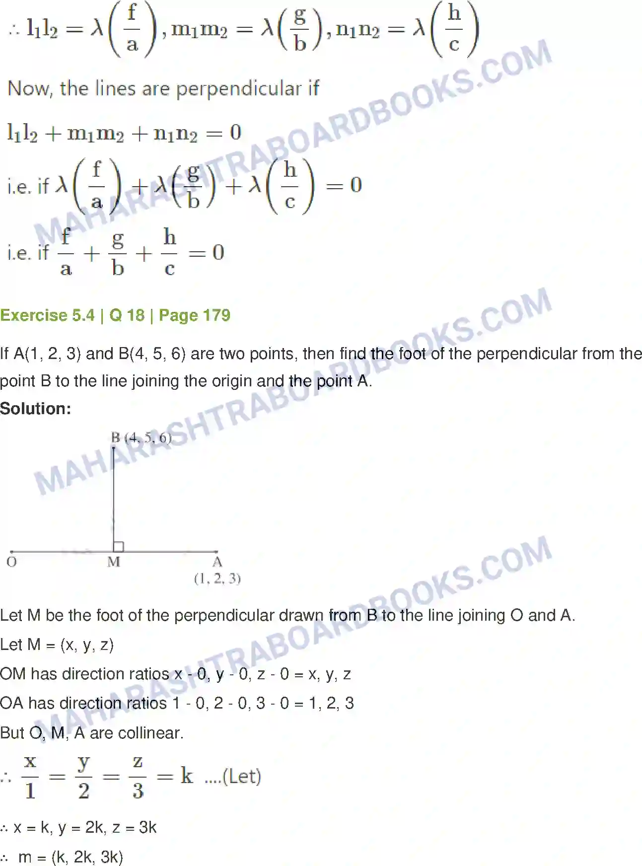 Maharashtra Board Solution Class-12 Mathematics+&+Statistics-1+(Arts+&+Science) Vectors Image 66