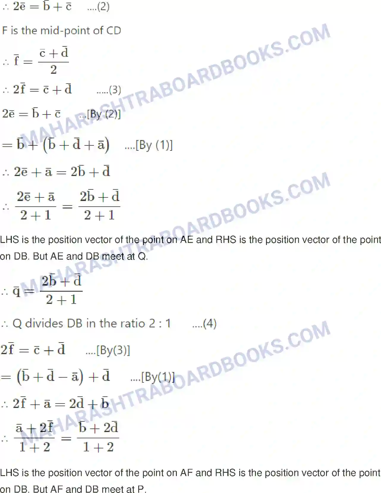 Maharashtra Board Solution Class-12 Mathematics+&+Statistics-1+(Arts+&+Science) Vectors Image 98