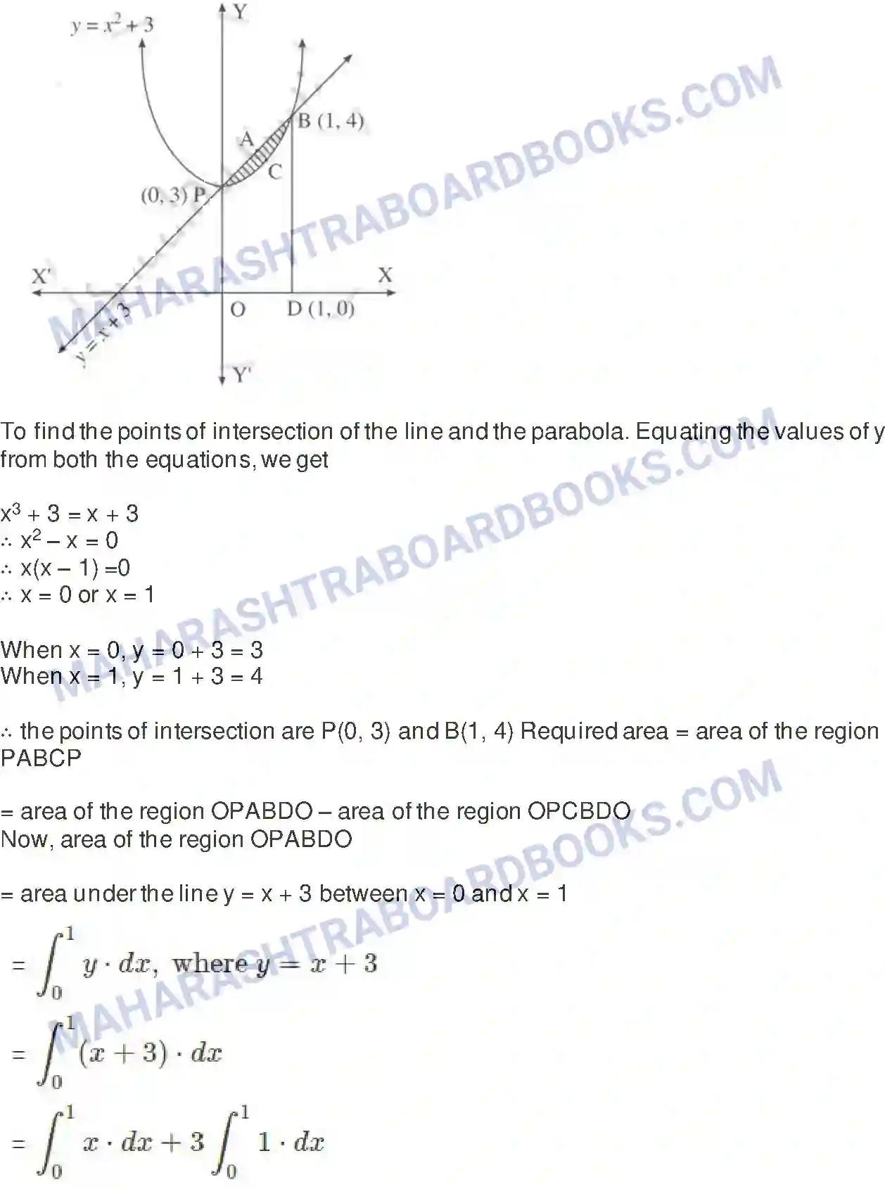 Maharashtra Board Solution Class-12 Mathematics+&+Statistics-2+(Arts+&+Science) Application of Definite Integration Image 17