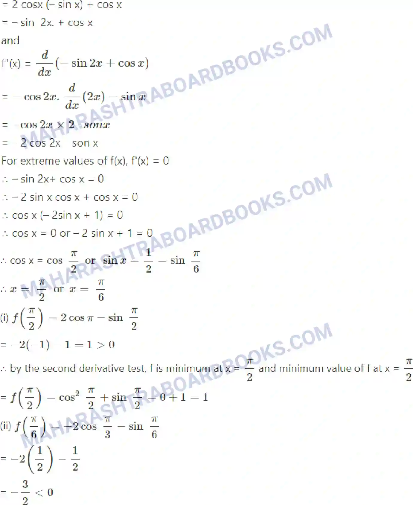 Maharashtra Board Solution Class-12 Mathematics+&+Statistics-2+(Arts+&+Science) Applications of Derivatives Image 152