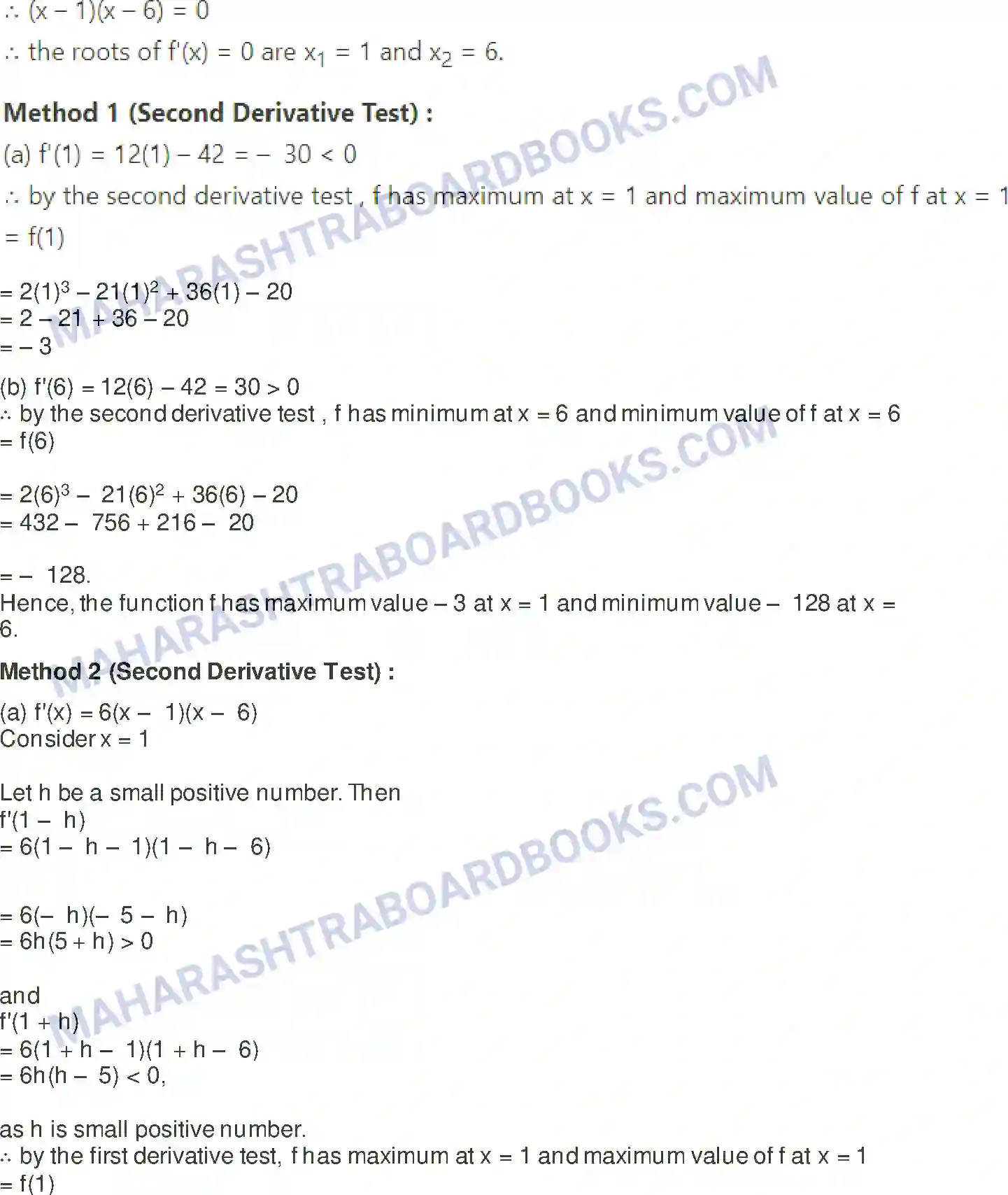 Maharashtra Board Solution Class-12 Mathematics+&+Statistics-2+(Arts+&+Science) Applications of Derivatives Image 84