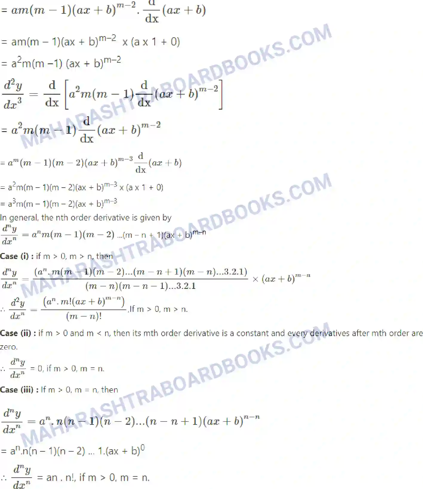 Maharashtra Board Solution Class-12 Mathematics+&+Statistics-2+(Arts+&+Science) Differentiation Image 222