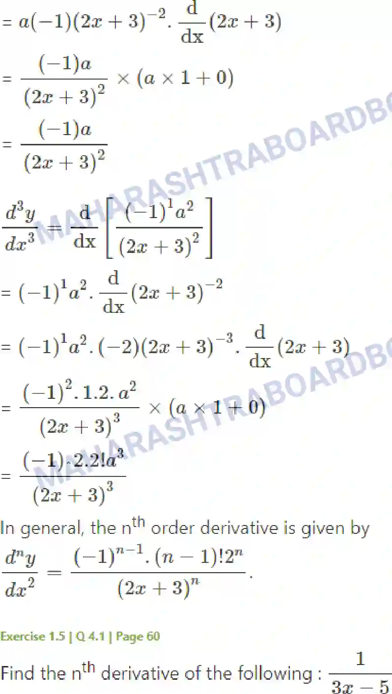 Maharashtra Board Solution Class-12 Mathematics+&+Statistics-2+(Arts+&+Science) Differentiation Image 232