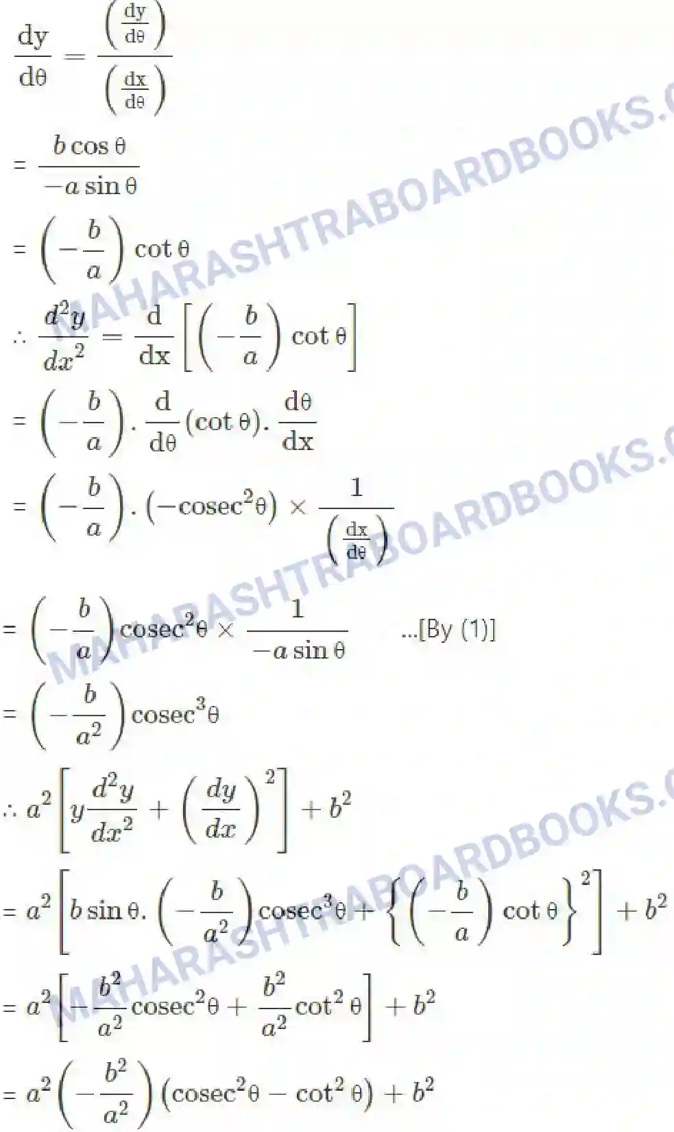 Maharashtra Board Solution Class-12 Mathematics+&+Statistics-2+(Arts+&+Science) Differentiation Image 282