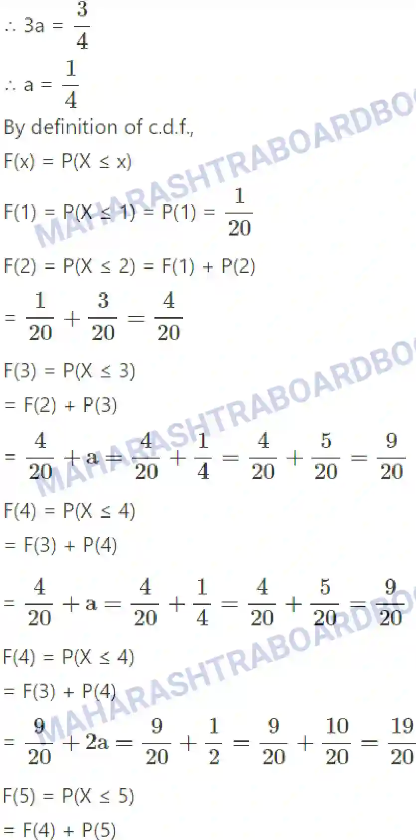 Maharashtra Board Solution Class-12 Mathematics+&+Statistics-2+(Commerce) Probability Distributions Image 95