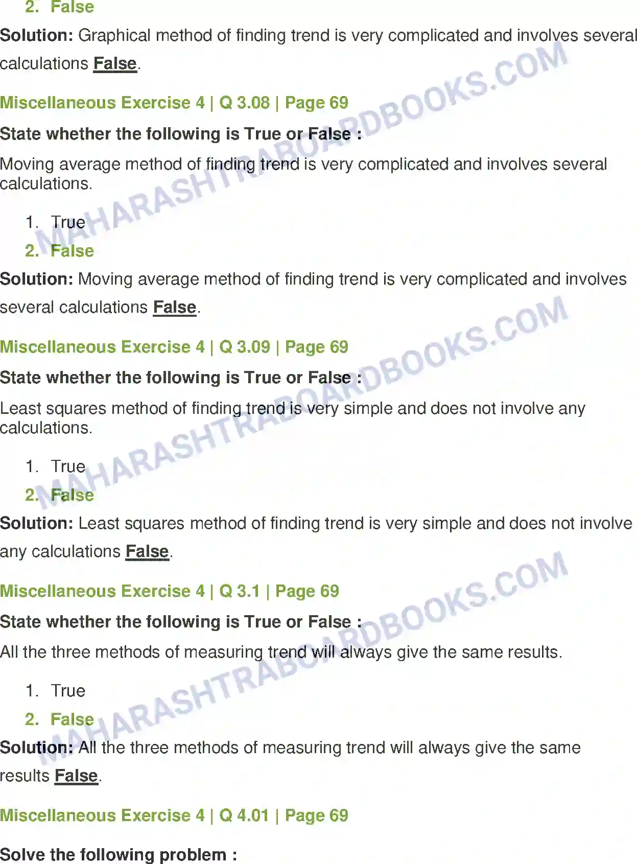 Maharashtra Board Solution Class-12 Mathematics+&+Statistics-2+(Commerce) Time Series Image 17