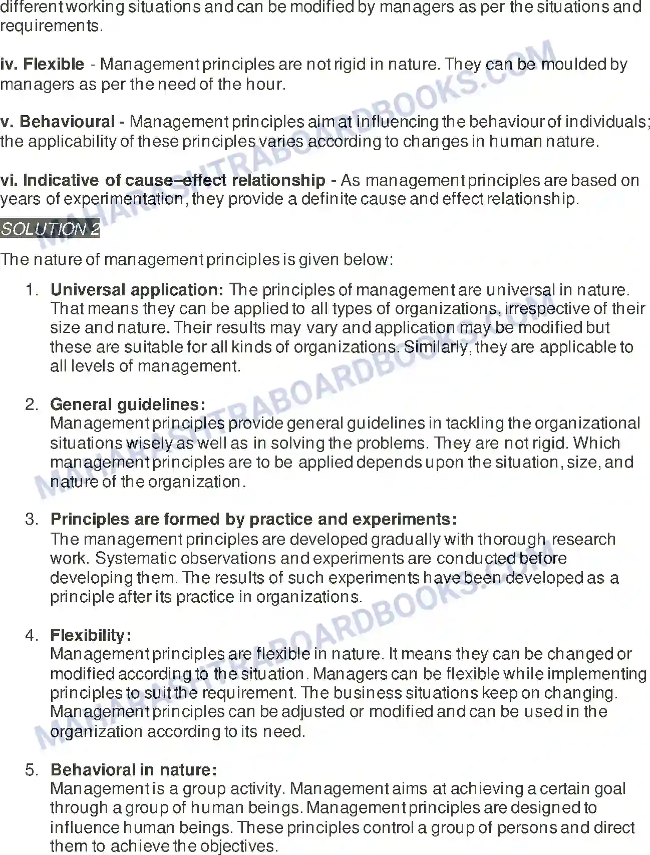 Maharashtra Board Solution Class-12 Organisation+of+Commerce+&+Management Principles of Management Image 19