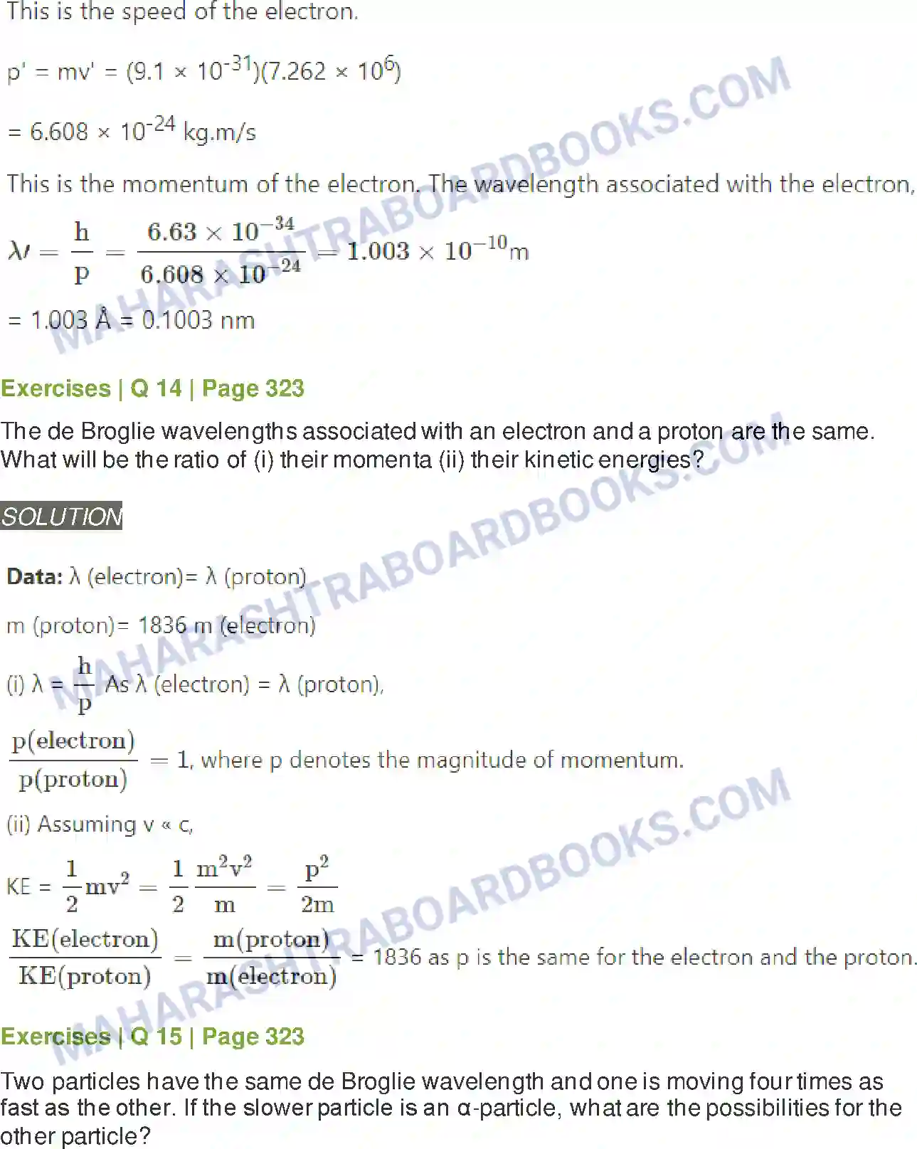 Maharashtra Board Solution class-12 Physics Dual Nature of Radiation and Matter Image 13