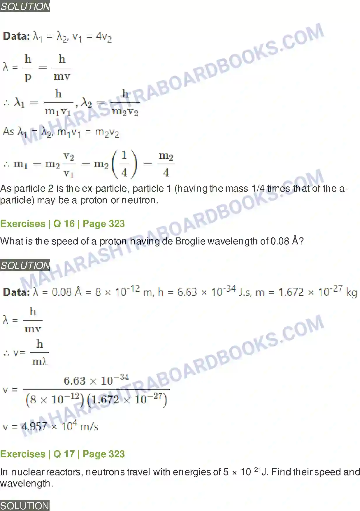 Maharashtra Board Solution class-12 Physics Dual Nature of Radiation and Matter Image 14