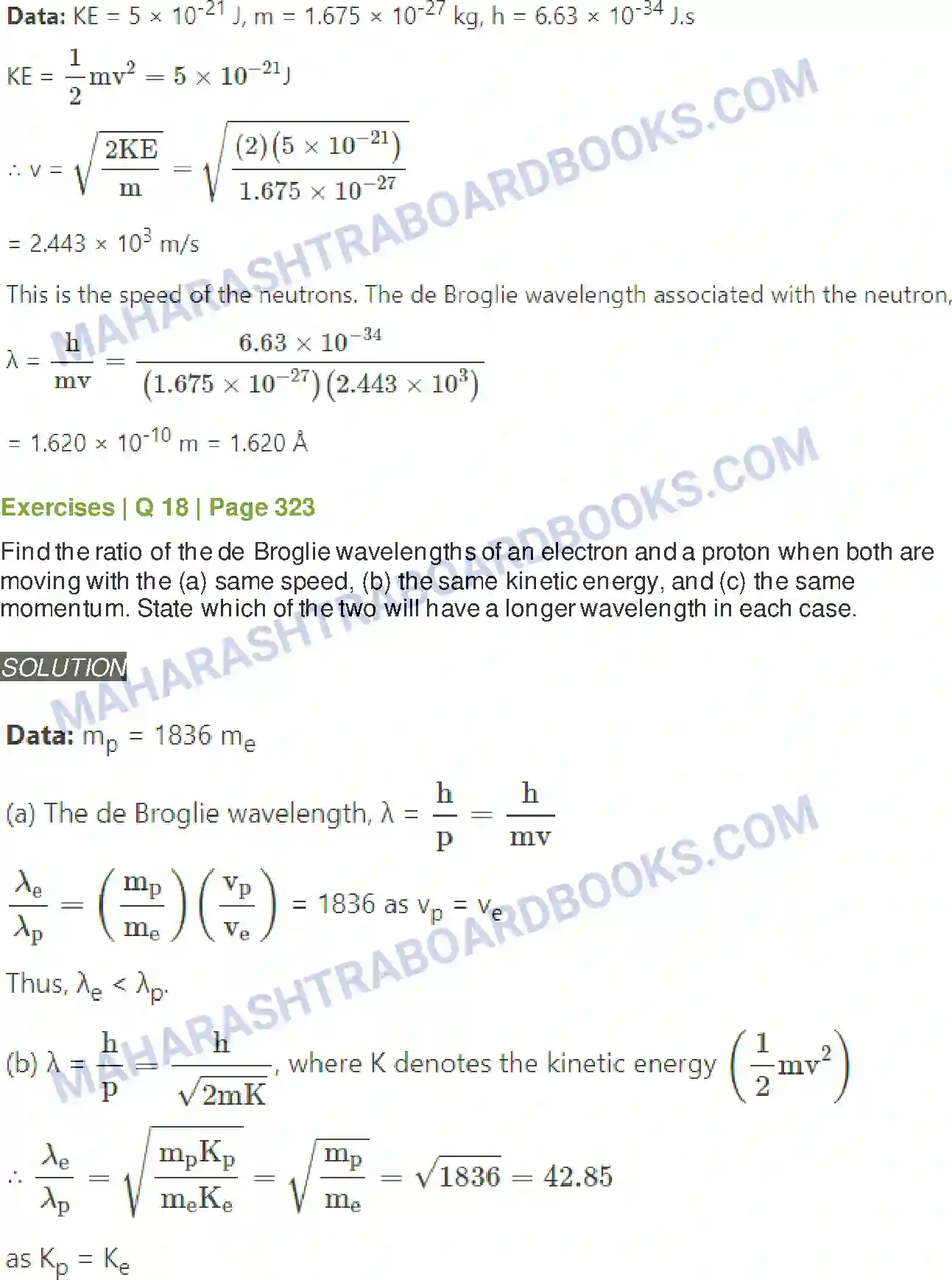 Maharashtra Board Solution class-12 Physics Dual Nature of Radiation and Matter Image 15
