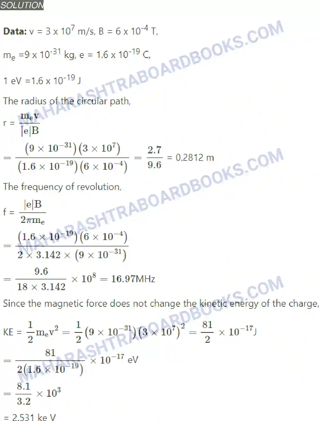 Maharashtra Board Solution class-12 Physics Magnetic Fields due to Electric Current Image 5
