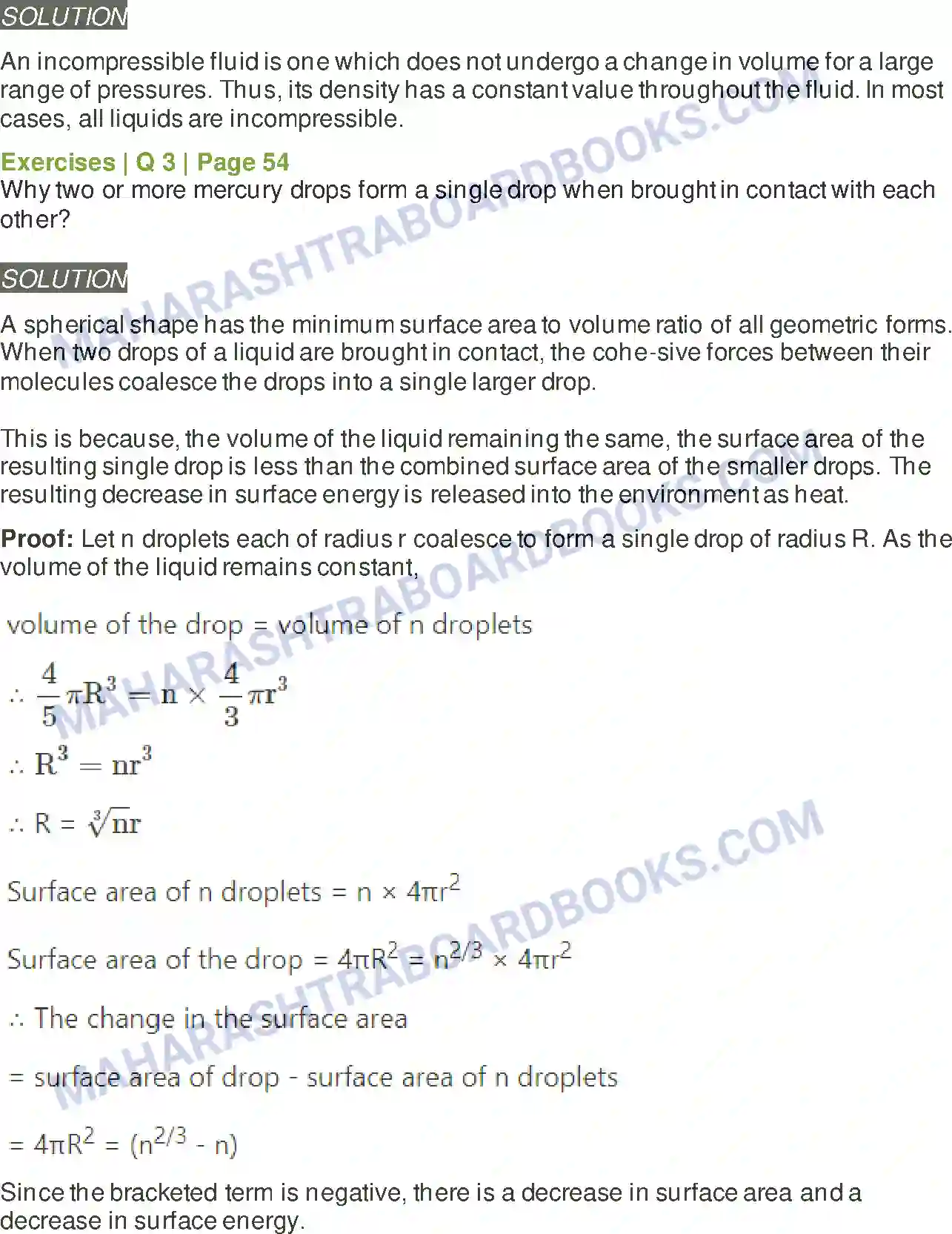 Maharashtra Board Solution class-12 Physics Mechanical Properties of Fluids Image 4