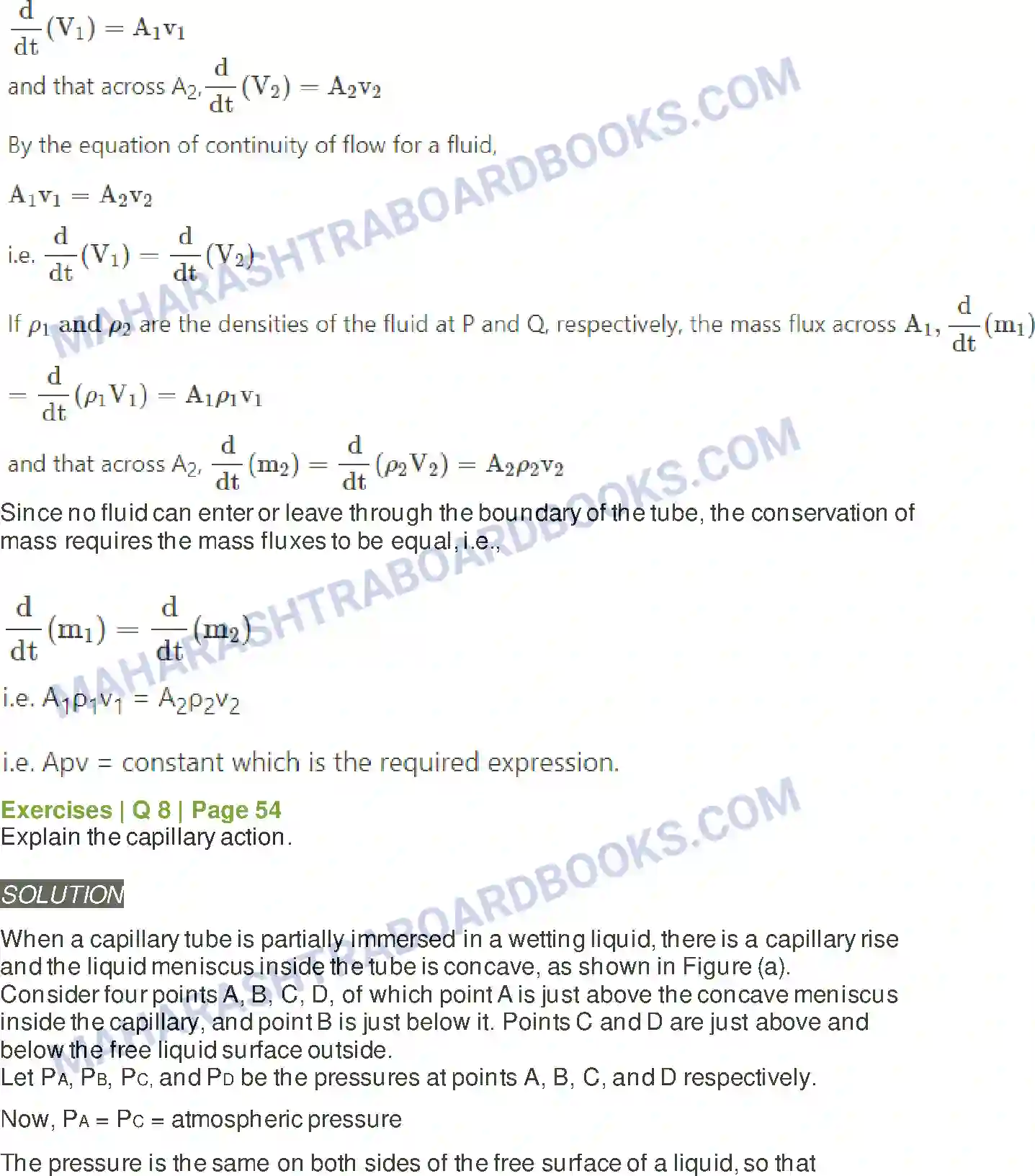 Maharashtra Board Solution class-12 Physics Mechanical Properties of Fluids Image 8