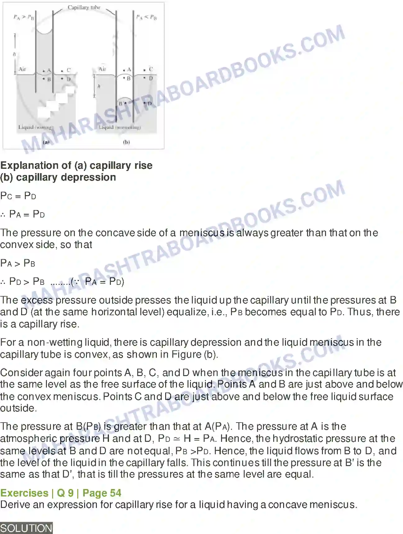 Maharashtra Board Solution class-12 Physics Mechanical Properties of Fluids Image 9