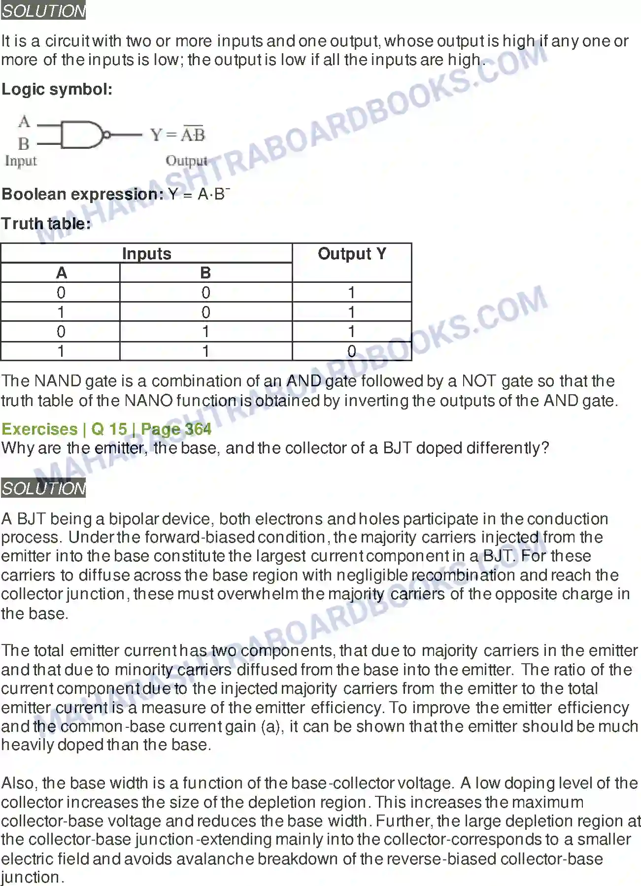 Maharashtra Board Solution Class-12 Physics Semiconductor Devices Image 16