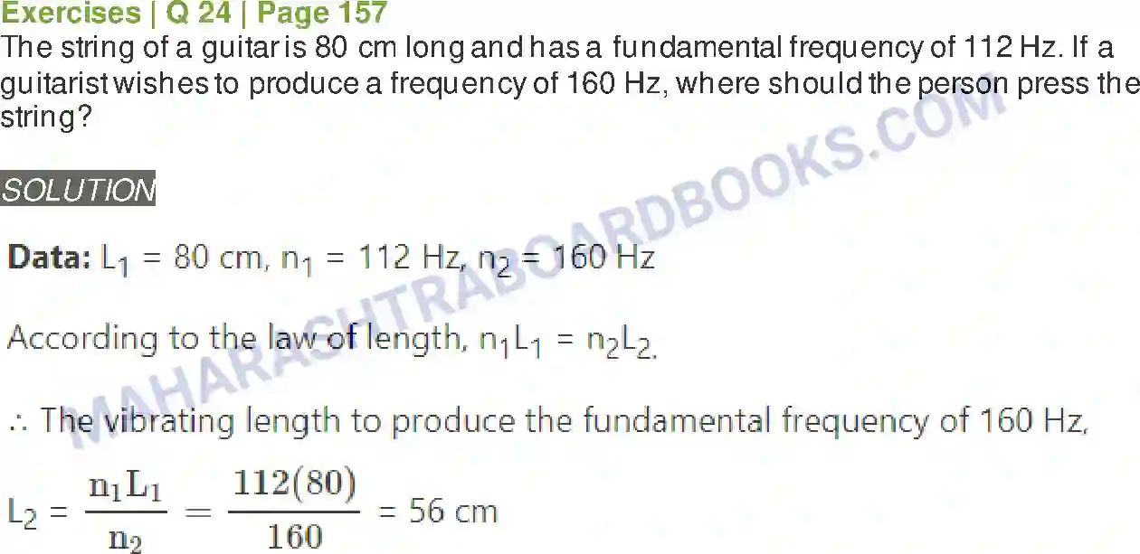 Maharashtra Board Solution class-12 Physics Superposition of Waves Image 20