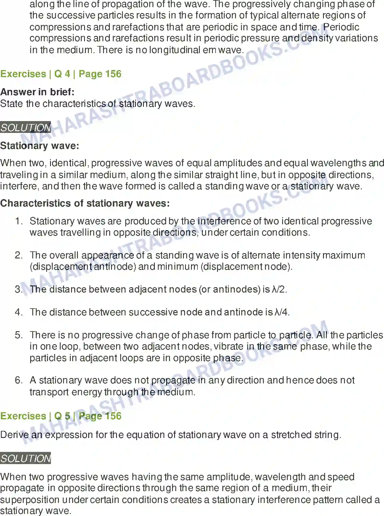 Maharashtra Board Solution class-12 Physics Superposition of Waves Image 6