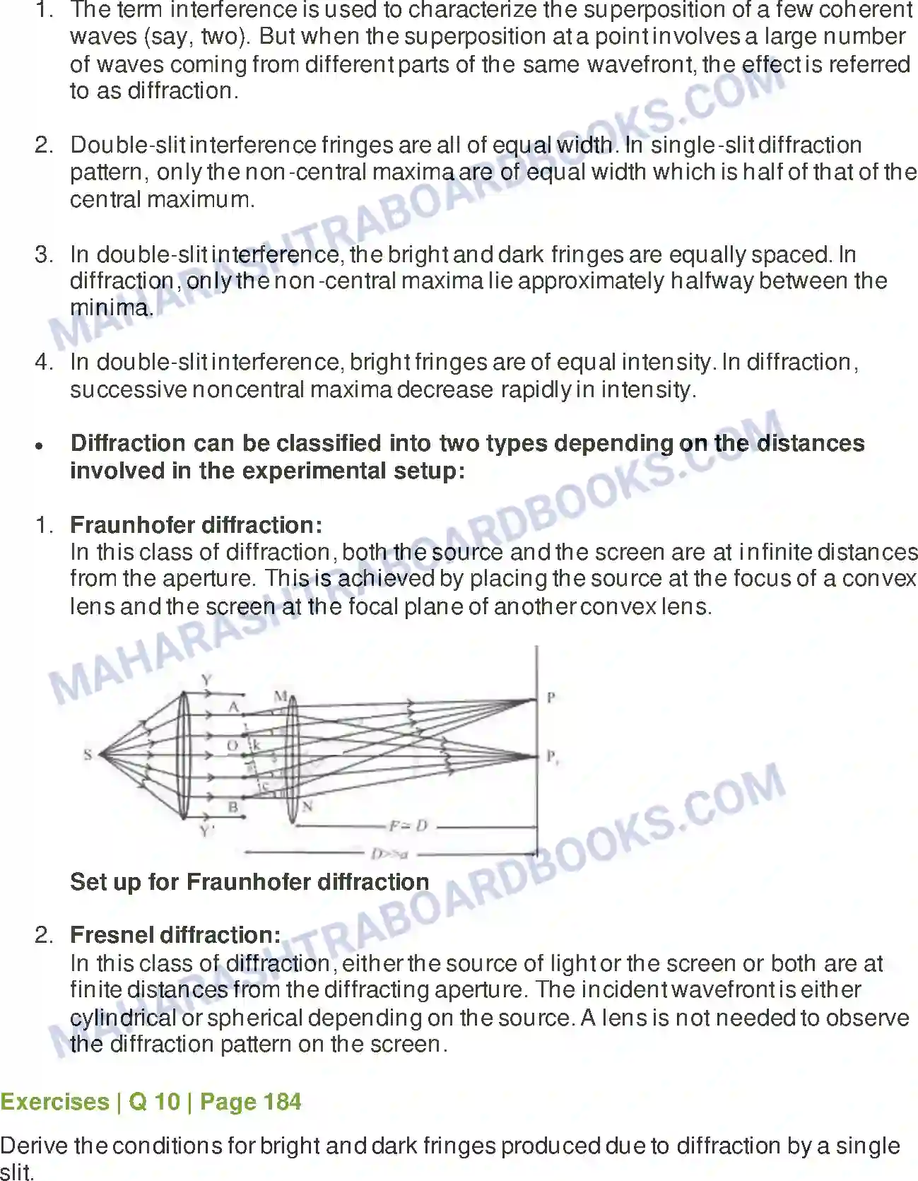 Maharashtra Board Solution Class-12 Physics Wave Optics Image 15