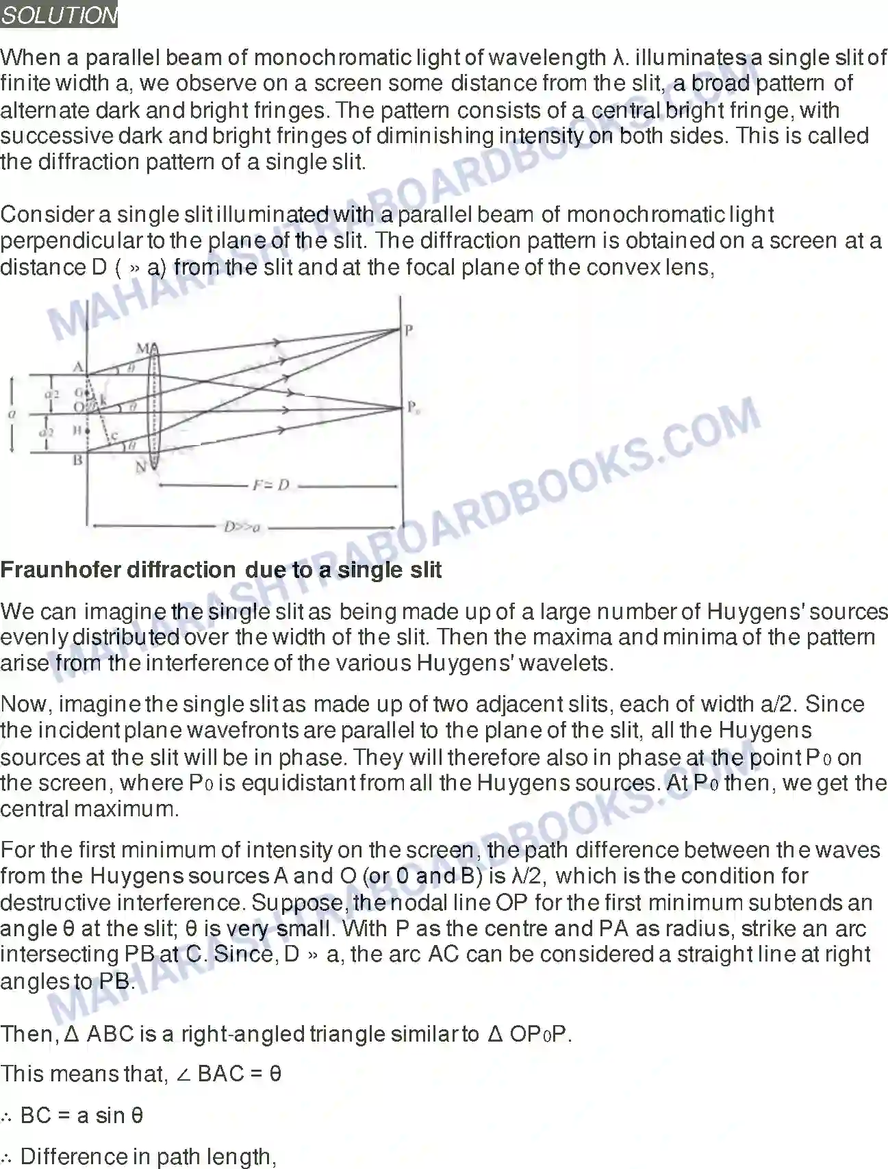 Maharashtra Board Solution Class-12 Physics Wave Optics Image 16