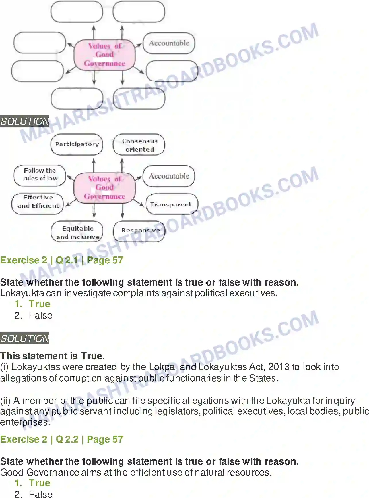 Maharashtra Board Solution Class-12 Political+Science Contemporary India Good Governance Image 2