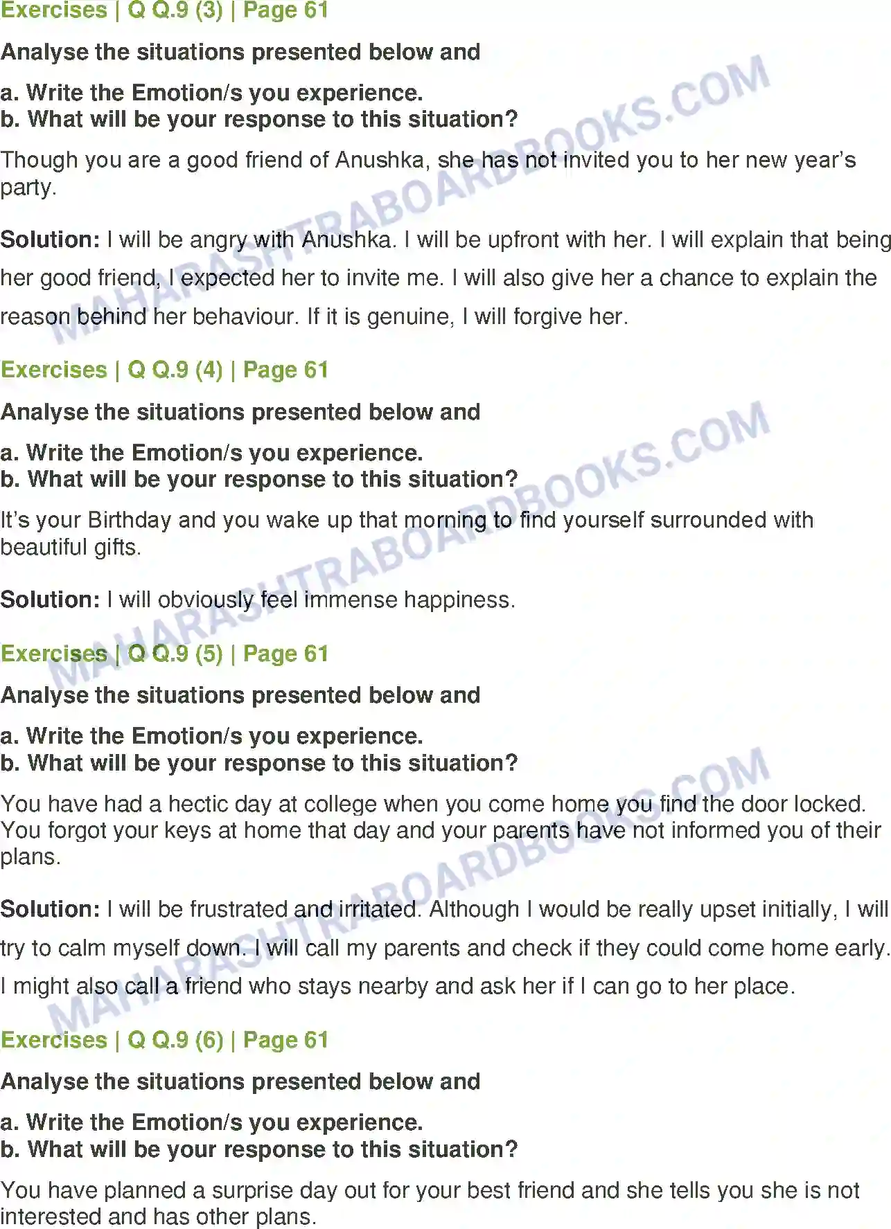 Maharashtra Board Solution class-12 Psychology Emotions Image 12