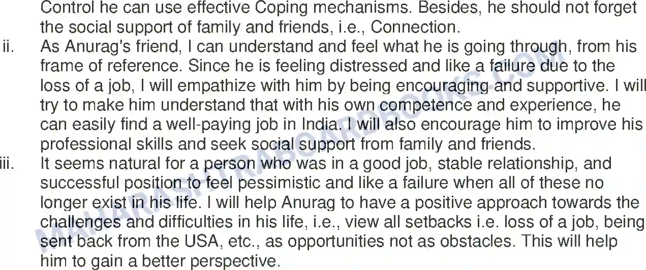 Maharashtra Board Solution class-12 Psychology Positive Psychology Image 10