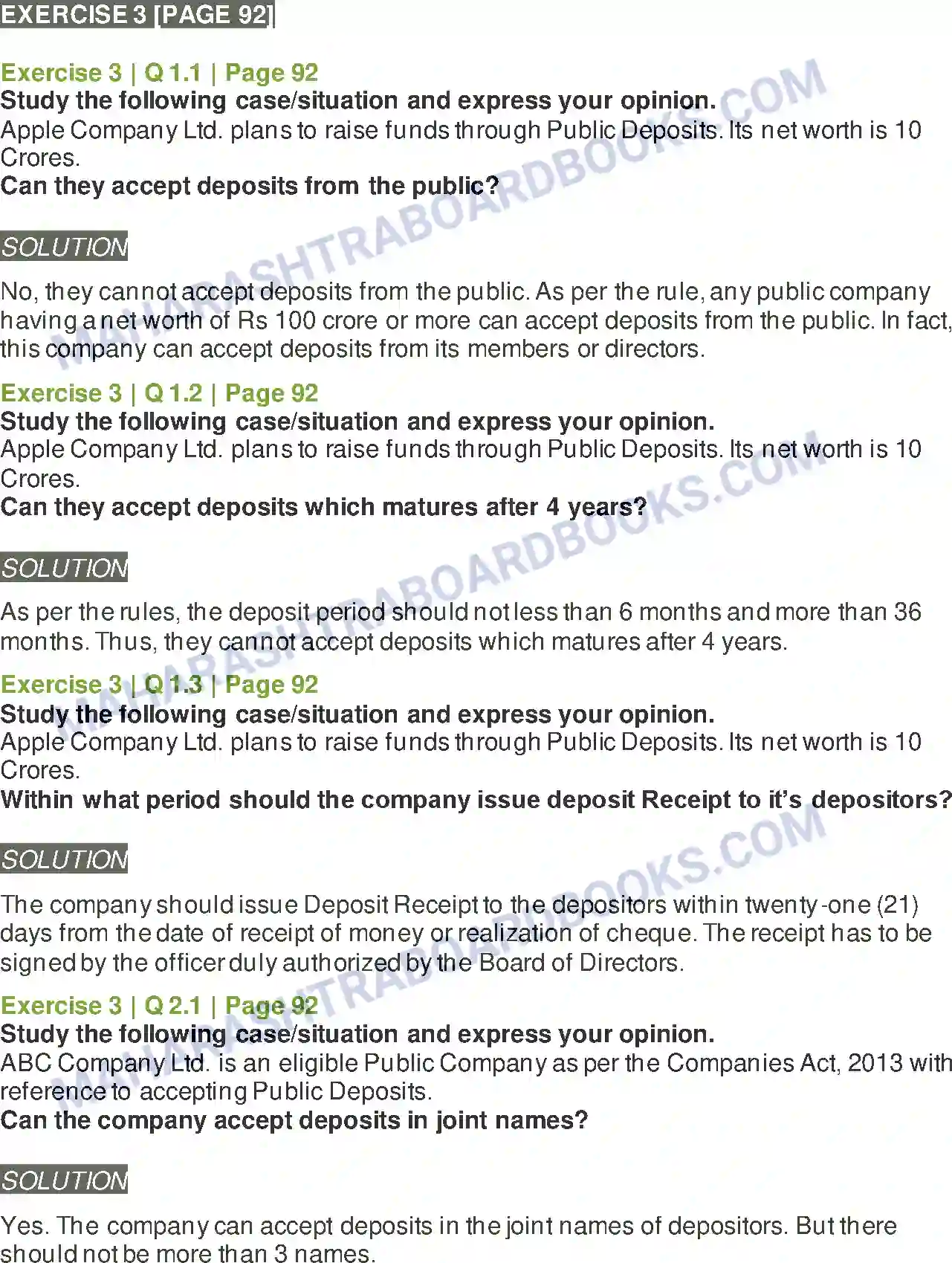 Maharashtra Board Solution Class-12 Secretarial+Practice Deposits Image 18