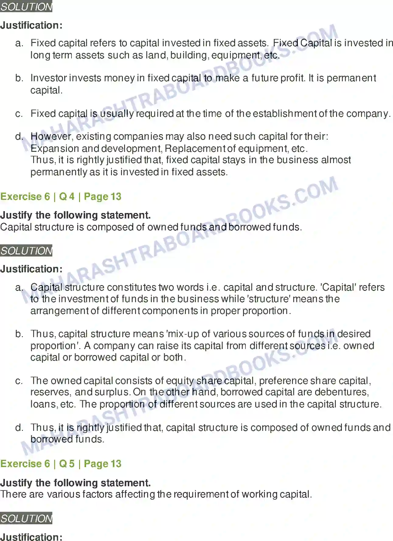 Maharashtra Board Solution Class-12 Secretarial+Practice Introduction To Corporate Finance Image 18