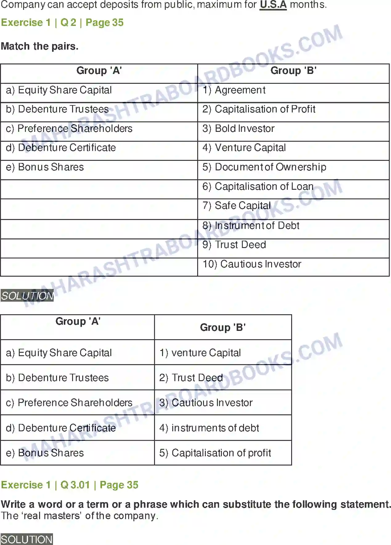 Maharashtra Board Solution Class-12 Secretarial+Practice Sources of Corporate Finance Image 5