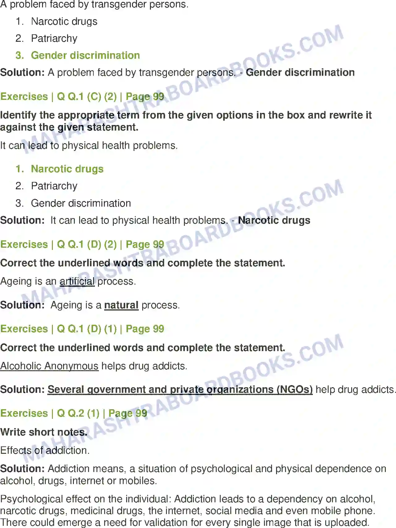 Maharashtra Board Solution Class-12 Sociology+-+Understanding+Indian+Society Social Problems in India Image 2