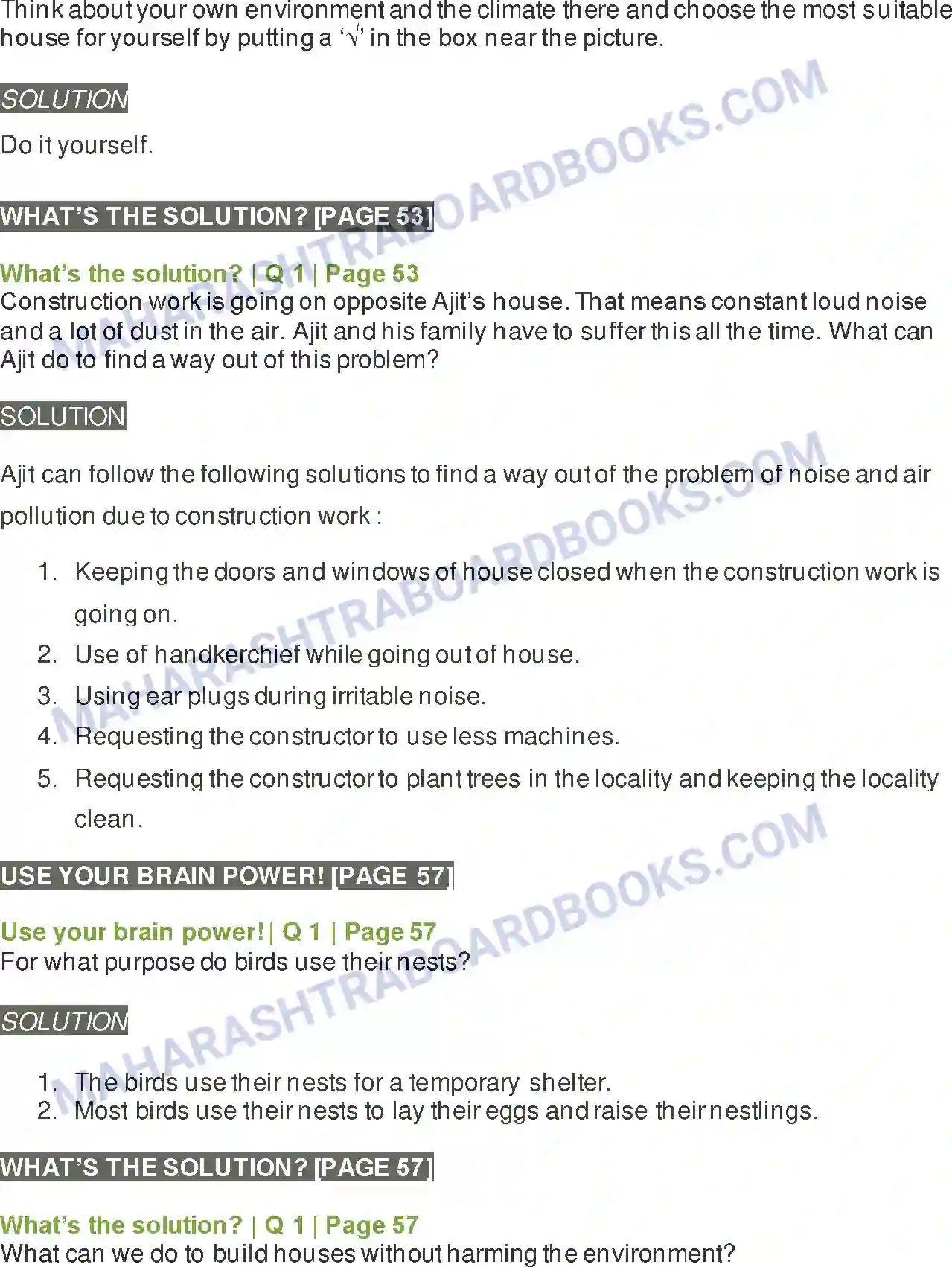 Maharashtra Board Solution Class-5 Environmental+Studies+-+1 Our Home and Environment Image 3